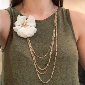 Layered flower necklace